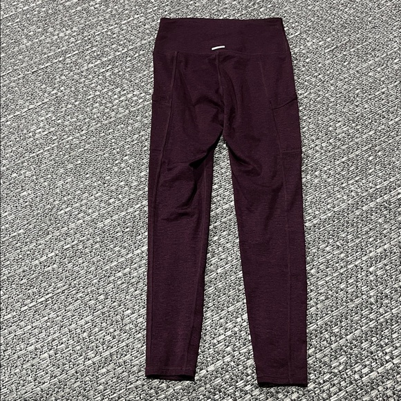Aerie | Burgundy Leggings With Pockets - Picture 4 of 12